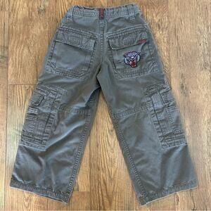 JNCO Army Twill Warrior Cargo Pants Panther Grey Youth Size 8 FLAWS